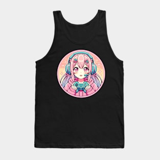 Gamer girl Pastel colors Tank Top